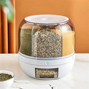 Organizador Dispenser Giratório Para Cereais Grãos Alimentos Com 6 Divisórias - WING