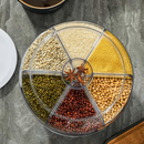 Organizador Dispenser Giratório Para Cereais Grãos Alimentos Com 6 Divisórias - WING