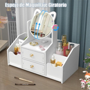 Organizador De Maquiagem Com Espelhos Com 2 Gavetas